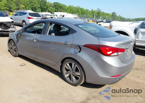 2015 Hyundai Elantra Limited из США, поврежденный, VIN KMHDH4AEXFU381879